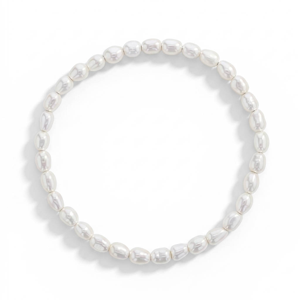 5"-7" Elongated Freshwater Cultured Pearl Baby / Kids / Teen Bracelet Base