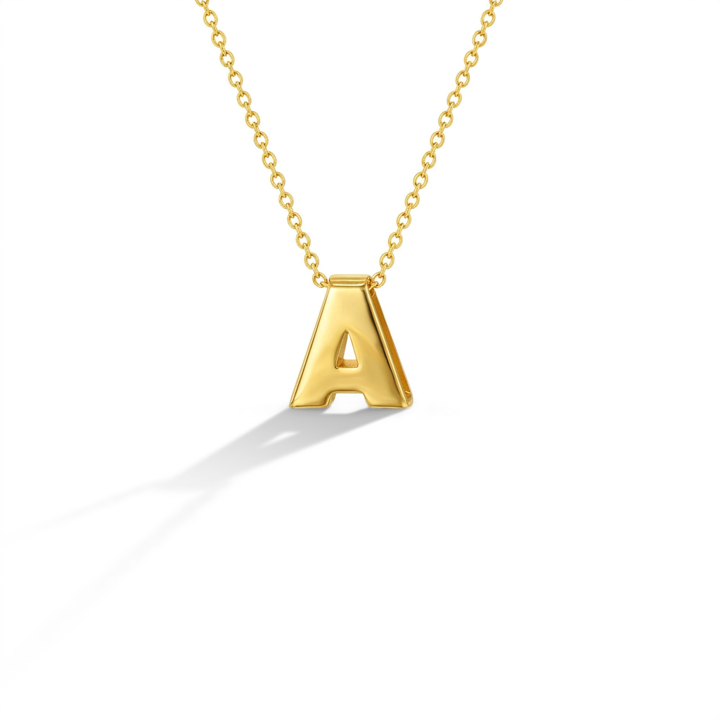 14k Gold Initial Letter Charm Kids / Children's / Girls Pendant