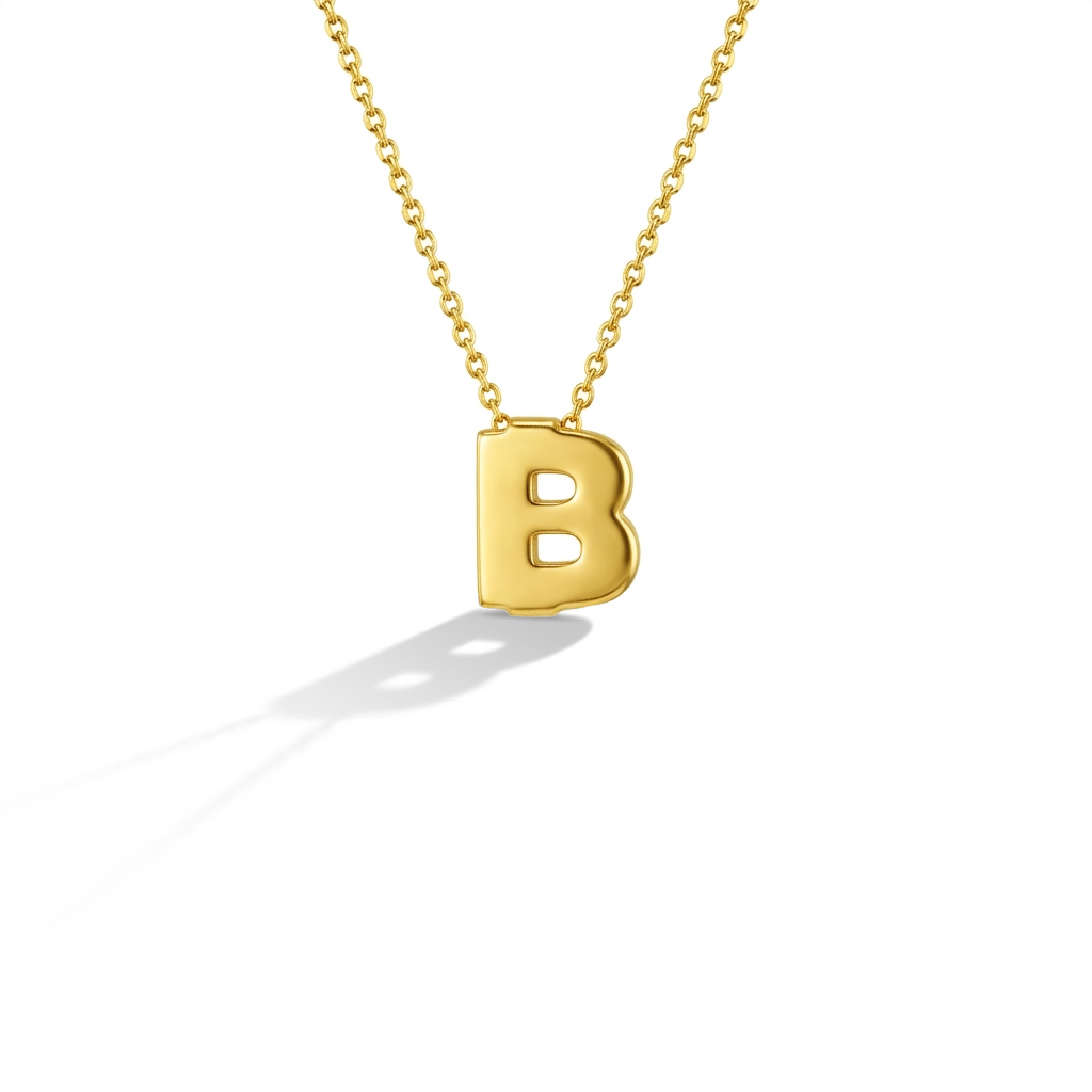 14k Gold Initial Letter Charm Kids / Children's / Girls Pendant