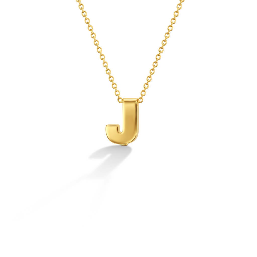 14k Gold Initial Letter Charm Kids / Children's / Girls Pendant