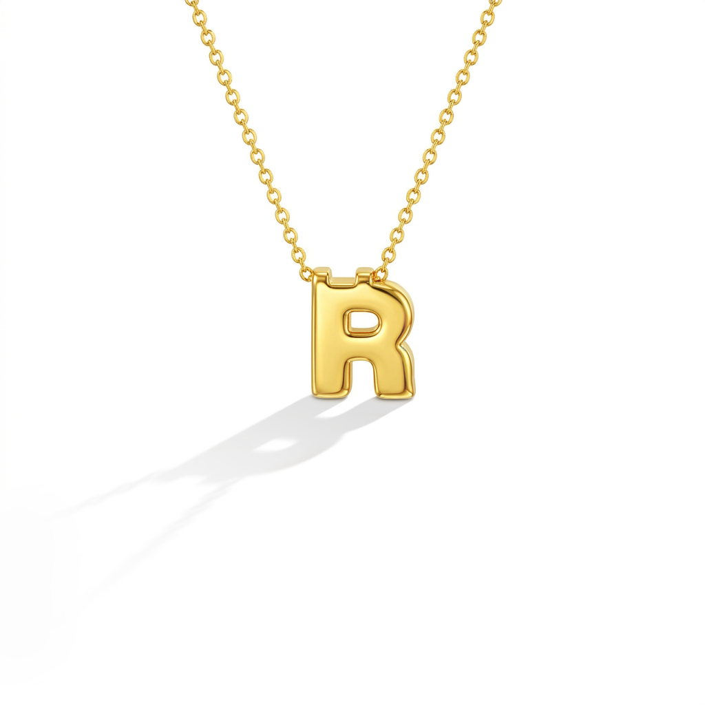 14k Gold Initial Letter Charm Kids / Children's / Girls Pendant