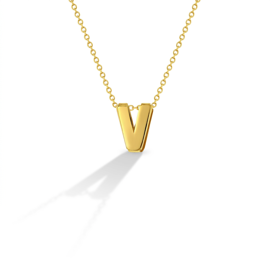14k Gold Initial Letter Charm Kids / Children's / Girls Pendant