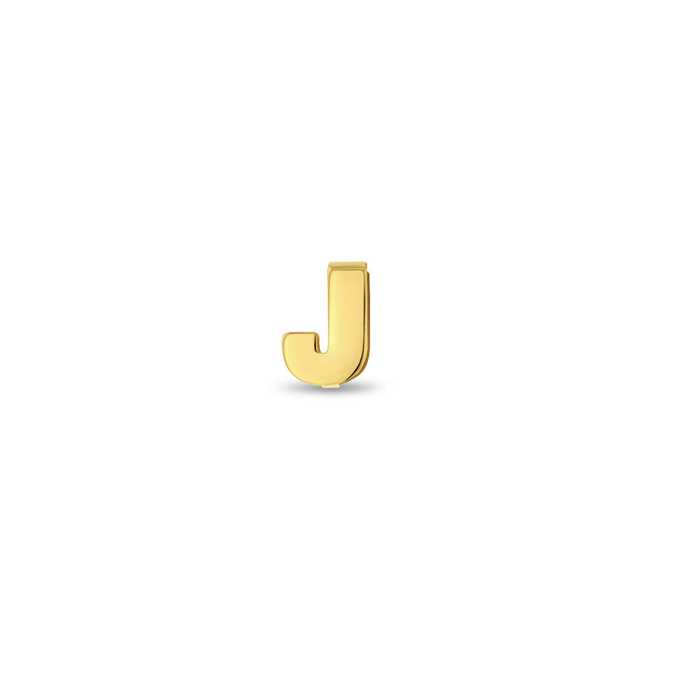 14k Gold Initial Letter Charm Kids / Children's / Girls for Charm Bracelet