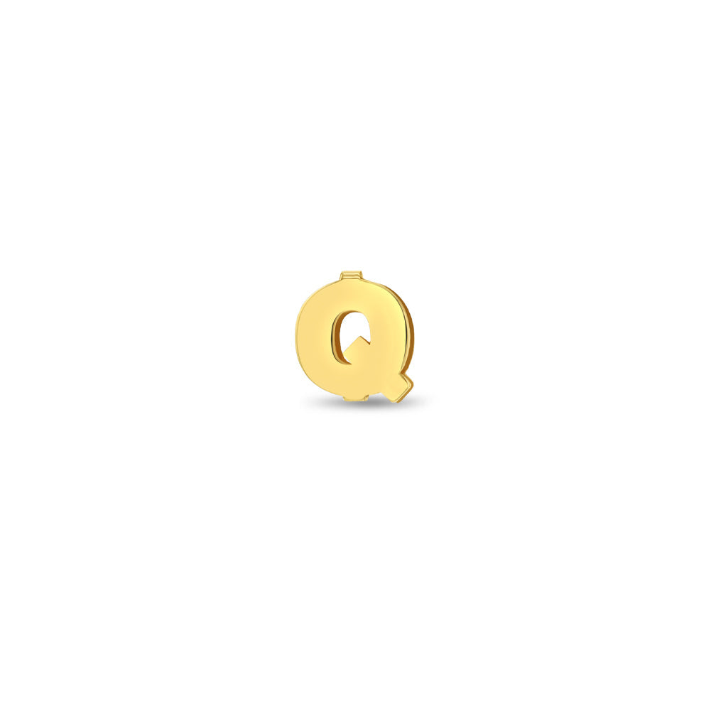 14k Gold Initial Letter Charm Kids / Children's / Girls for Charm Bracelet