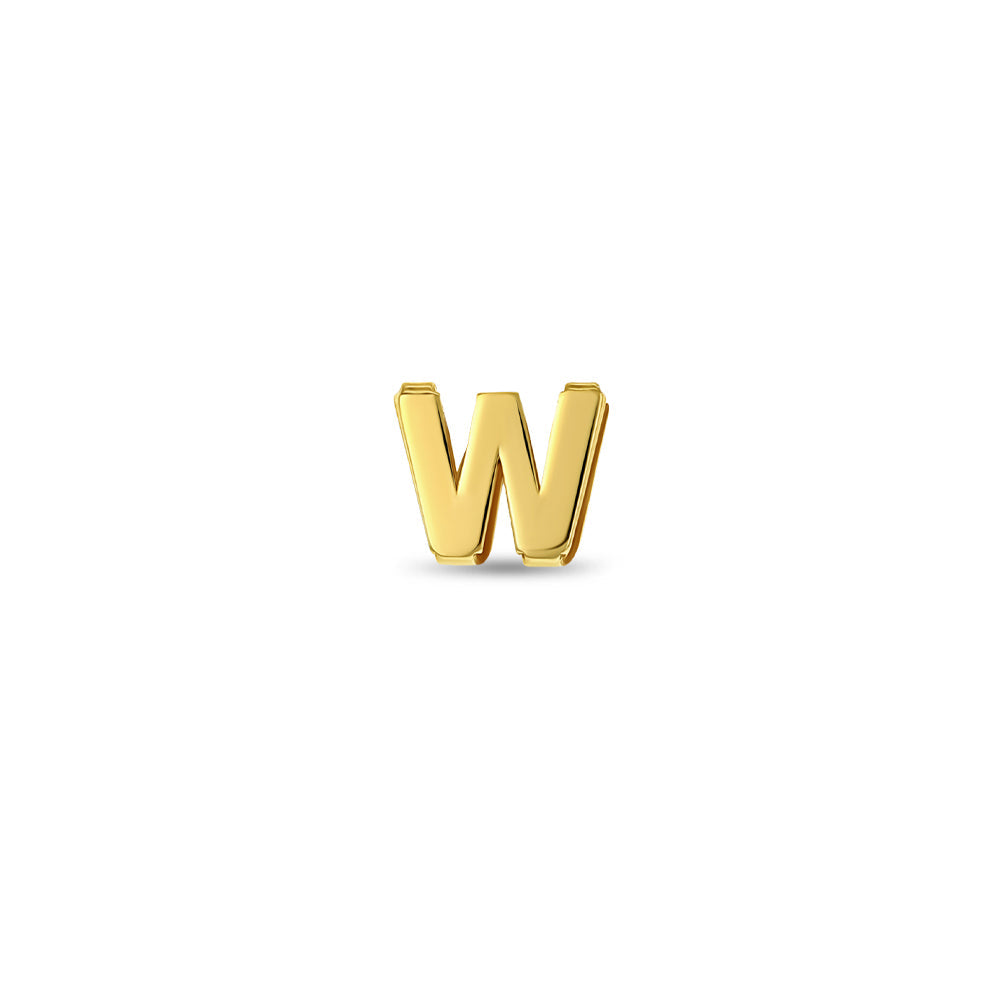 14k Gold Initial Letter Charm Kids / Children's / Girls for Charm Bracelet