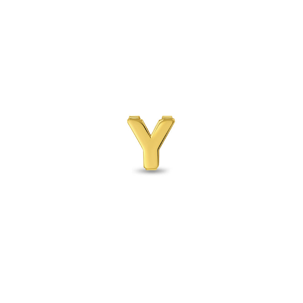 14k Gold Initial Letter Charm Kids / Children's / Girls for Charm Bracelet