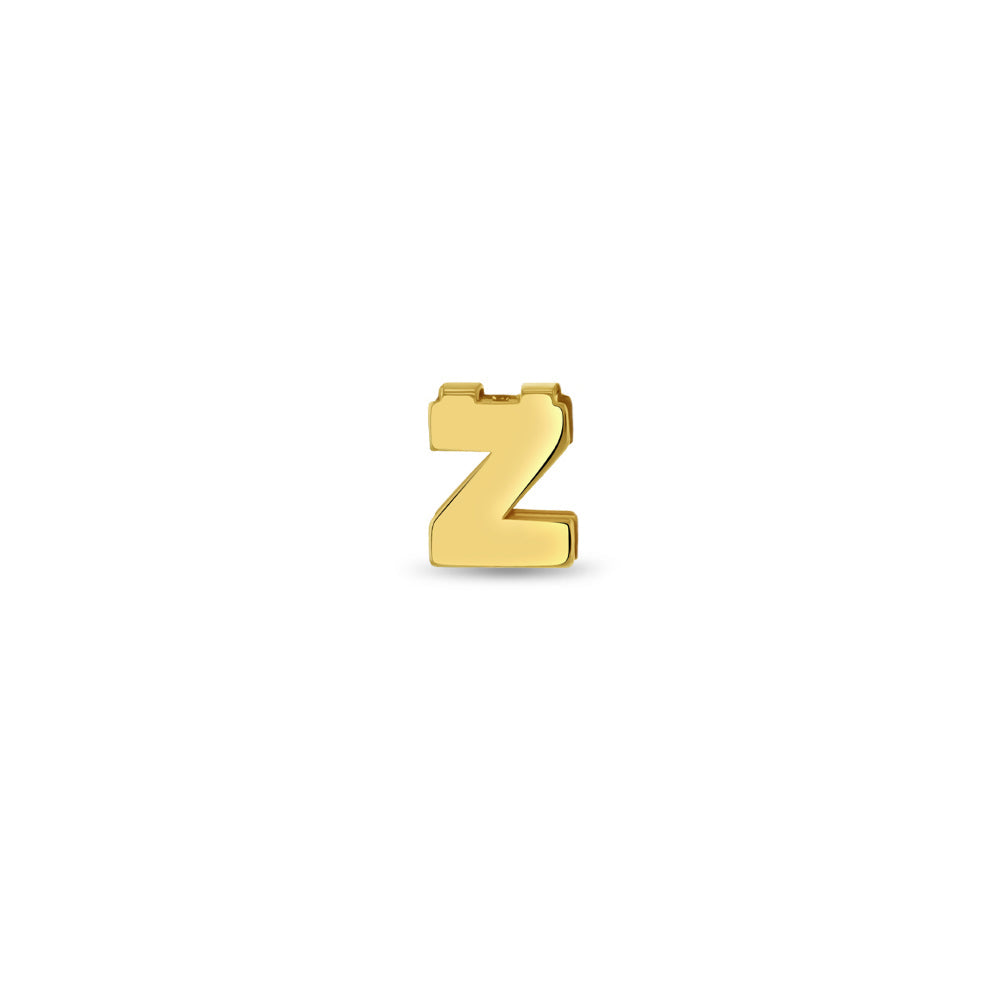 14k Gold Initial Letter Charm Kids / Children's / Girls for Charm Bracelet