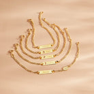 18k Gold 4.5"-5.5" Classic Figaro Toddler / Kids / Boys Bracelet