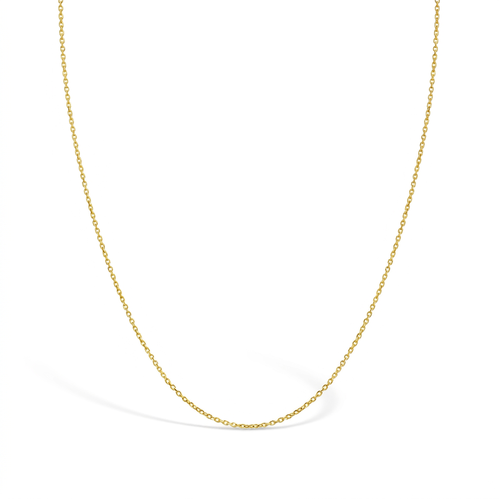 18k Gold Classic 1mm Link 12"-16" Baby / Kids Chain