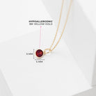14k Gold Tiny Birthstone Cubic Zirconia 5mm Charm