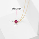 14k Gold Tiny Birthstone Cubic Zirconia 5mm Charm