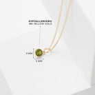 14k Gold Tiny Birthstone Cubic Zirconia 5mm Charm