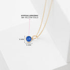 14k Gold Tiny Birthstone Cubic Zirconia 5mm Charm