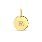 14k Gold Petite Engravable Circle Kids / Children's / Girls for Charm Bracelet