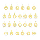 14k Gold Round Initial Letter Kids / Children's / Girls for Charm Bracelet