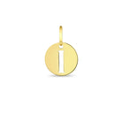 14k Gold Round Initial Letter Kids / Children's / Girls for Charm Bracelet