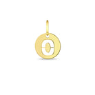 14k Gold Round Initial Letter Kids / Children's / Girls for Charm Bracelet