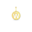 14k Gold Round Initial Letter Kids / Children's / Girls for Charm Bracelet