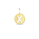 14k Gold Round Initial Letter Kids / Children's / Girls for Charm Bracelet