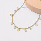 14k Gold 5.5-6.5" Coin Dangle Kids / Children's / Girls Bracelet