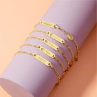 14k Gold 4.5"-5.5" Classic Figaro Toddler / Kids / Boys Bracelet