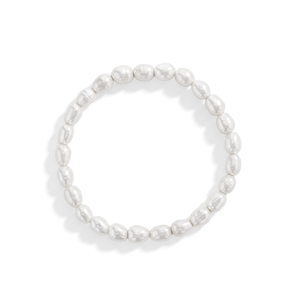 5"-7" Elongated Freshwater Cultured Pearl Baby / Kids / Teen Bracelet Base