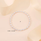 5"-7" Virgin Mary Charm Elongated Freshwater Cultured Pearl Baby / Kids / Teen Bracelet