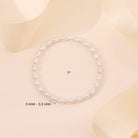 5"-7" Elongated Freshwater Cultured Pearl Baby / Kids / Teen Bracelet Base