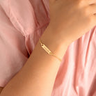 14k Gold 4.5-5.5" Classic Curb Identification Baby / Toddler / Kids Bracelet Extension
