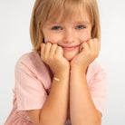 14k Gold 4.5-5.5" Classic Curb Identification Baby / Toddler / Kids Bracelet Extension