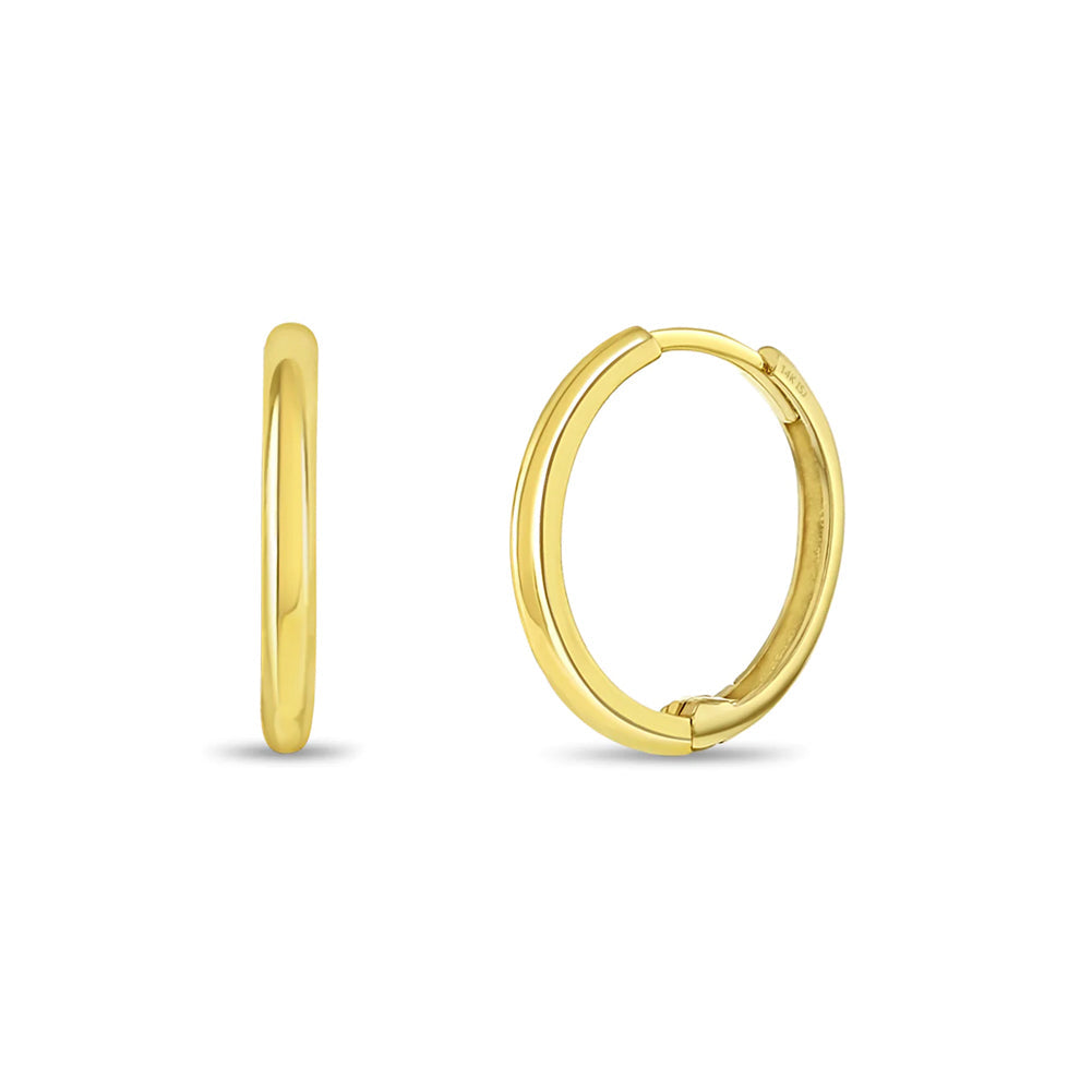 14k Gold The Perfect Tiny Hoop Baby / Toddler / Kids Earrings Hoop