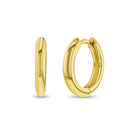 14k Gold Thick Polished 7mm Toddlers / Kids / Children's / Girls Earrings Hoop