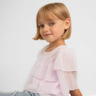 14k Gold Polished Drop Pearl Kids / Children's / Girls Earrings Safety Screw Back