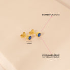 14k Gold CZ Halo Kids / Preteen / Teen Earrings