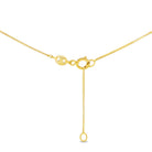 14k Gold Hidden Halo Clear 16" Kids / Teen Necklace