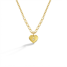 14k Gold Heart CZ Chain Kids / Children's / Girls Necklace