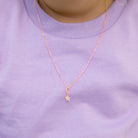 14k Gold Tiny CZ Encrusted Star Clear Baby / Toddler / Kids Pendant