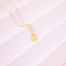 14k Gold Round Initial Letter Kids / Children's / Girls for Charm Bracelet