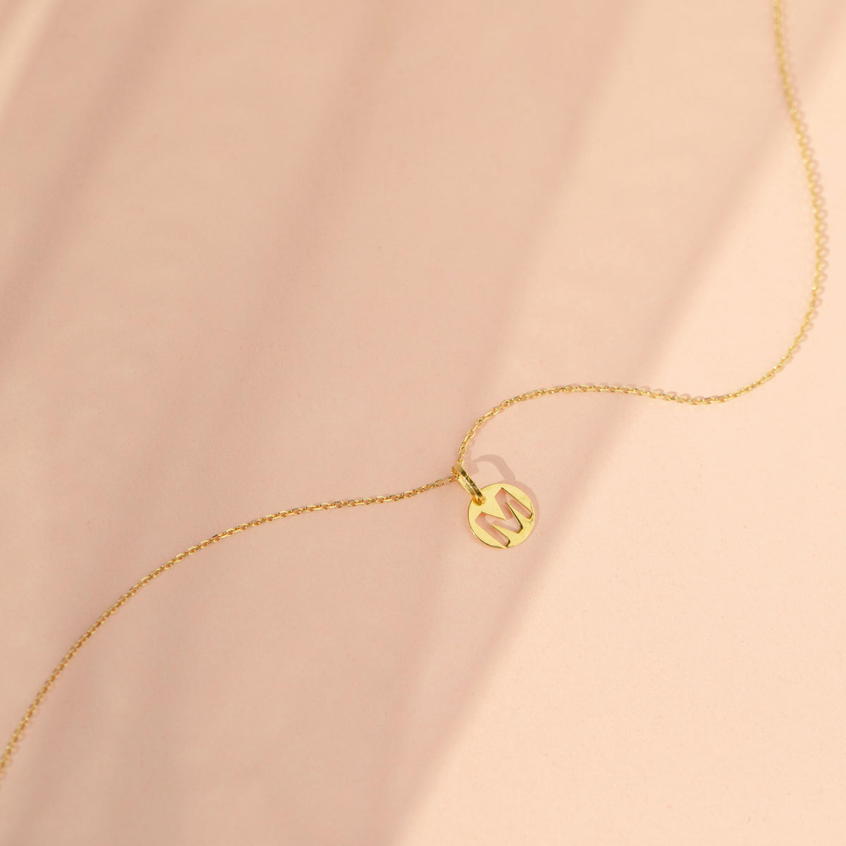 14k Gold Round Initial Letter Kids / Children's / Girls for Charm Bracelet