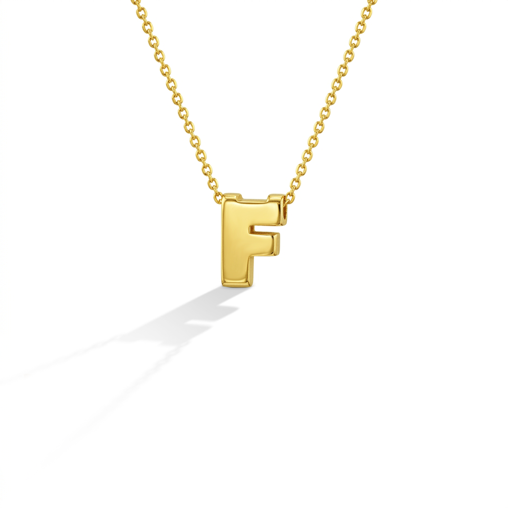 14k Gold Initial Letter Charm Kids / Children's / Girls Pendant