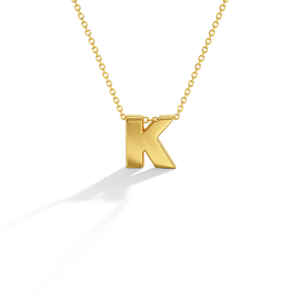 14k Gold Initial Letter Charm Kids / Children's / Girls Pendant
