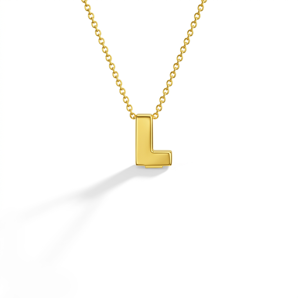 14k Gold Initial Letter Charm Kids / Children's / Girls Pendant