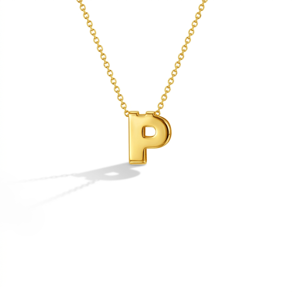 14k Gold Initial Letter Charm Kids / Children's / Girls Pendant