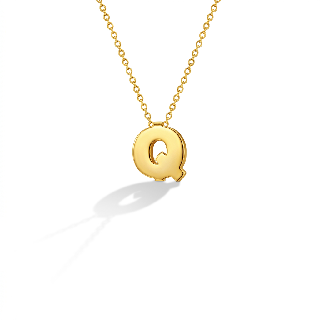 14k Gold Initial Letter Charm Kids / Children's / Girls Pendant
