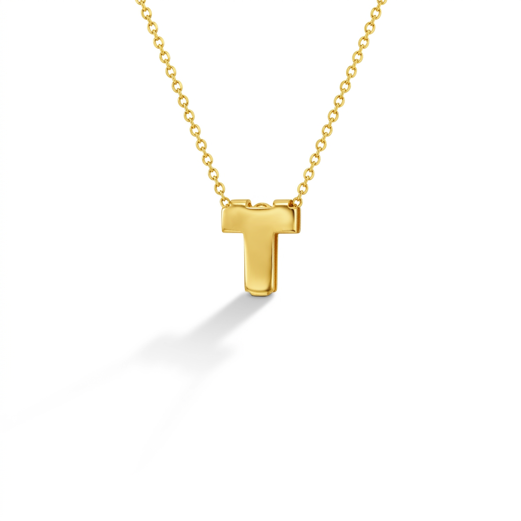 14k Gold Initial Letter Charm Kids / Children's / Girls Pendant