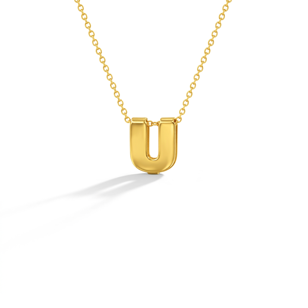14k Gold Initial Letter Charm Kids / Children's / Girls Pendant