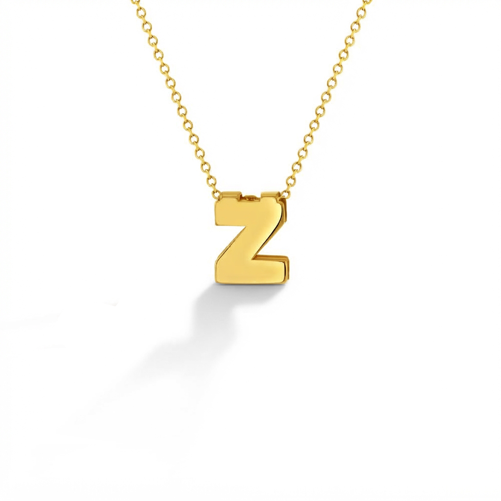 14k Gold Initial Letter Charm Kids / Children's / Girls Pendant