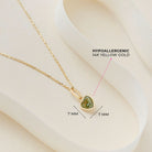 14k Gold Glimmering Simulated Birthstone Heart Kids / Children's / Girls Pendant