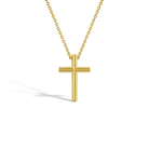 14k Gold Thin Tube Cross Kids / Children's / Girls Pendant