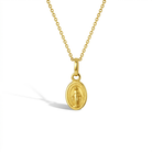 14k Gold Oval Virgin Mary Kids / Children's / Girls Pendant